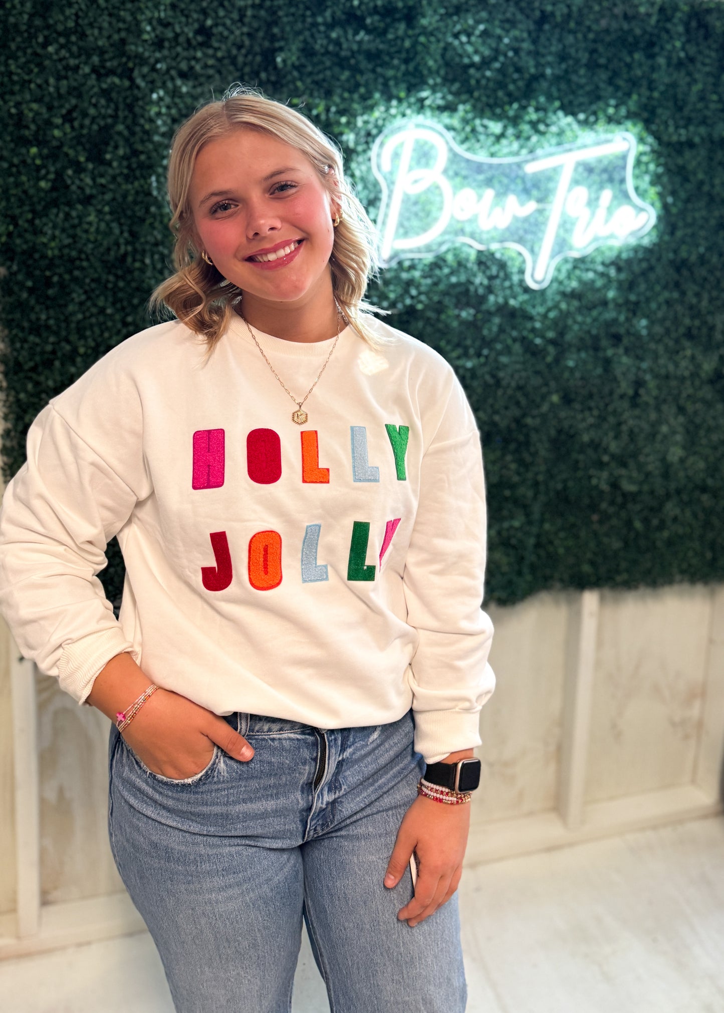 Holly Jolly Chenille Pullover
