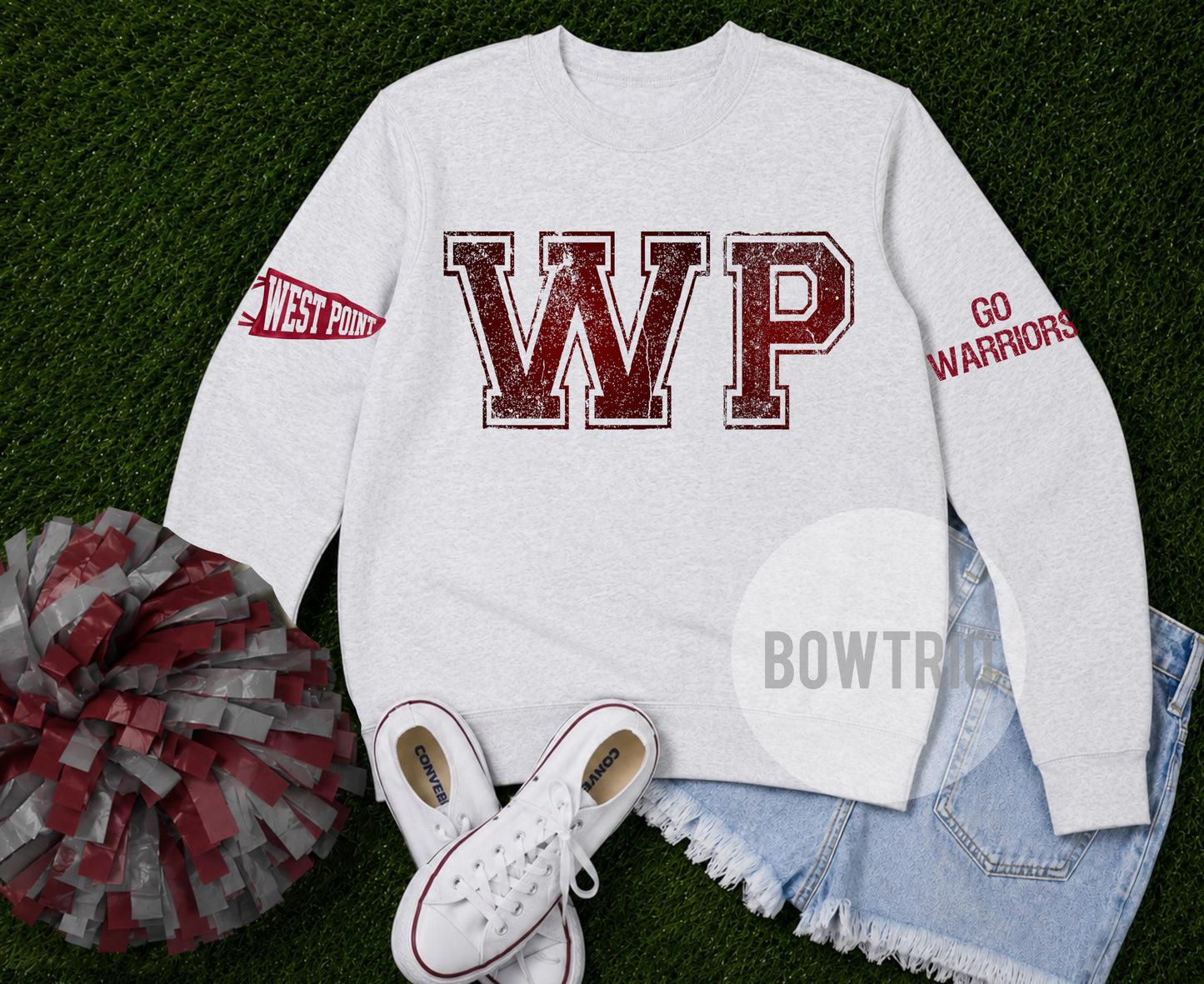West Point Distressed Varsity Sweatshirt