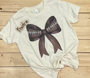 Youth Football Bow Short Sleeve