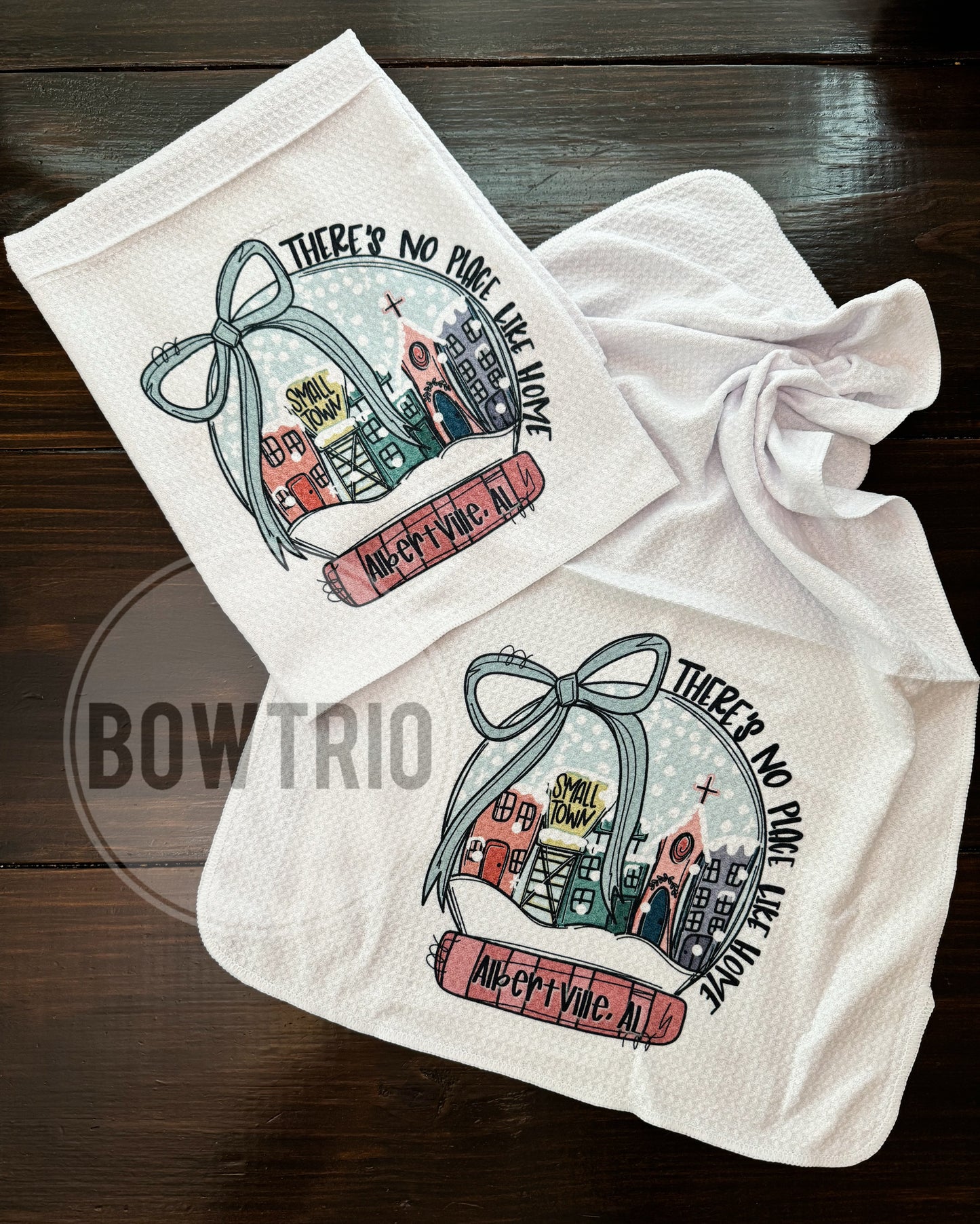 Small Town Christmas Hand Towel