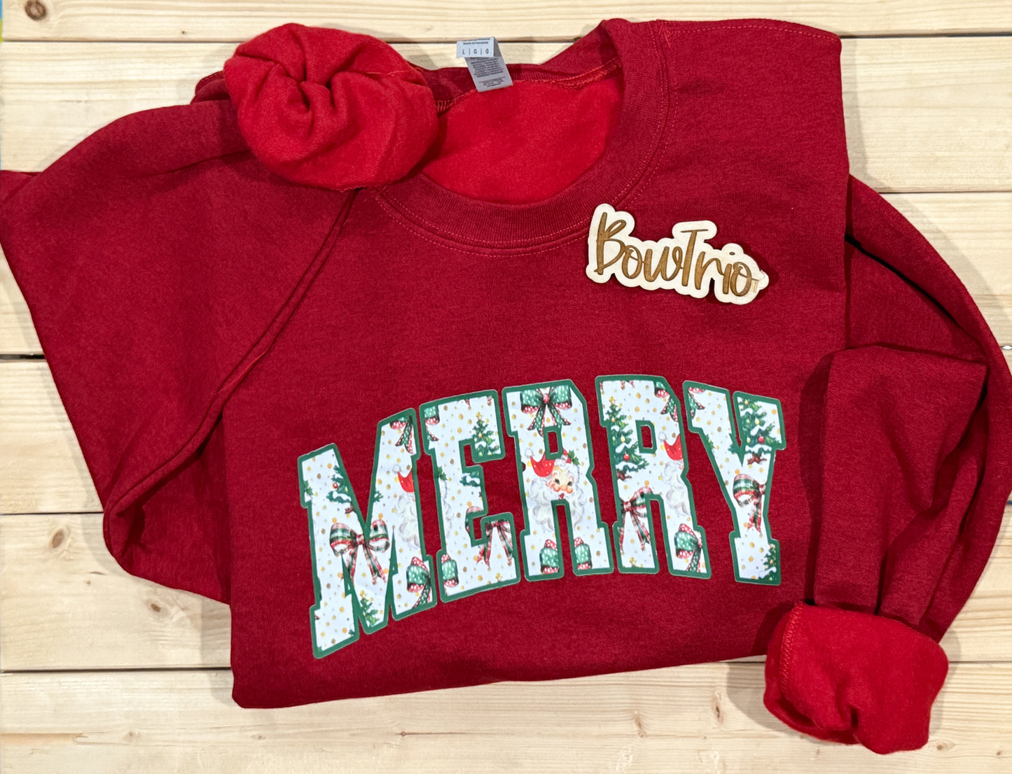 MERRY Varsity Crewneck