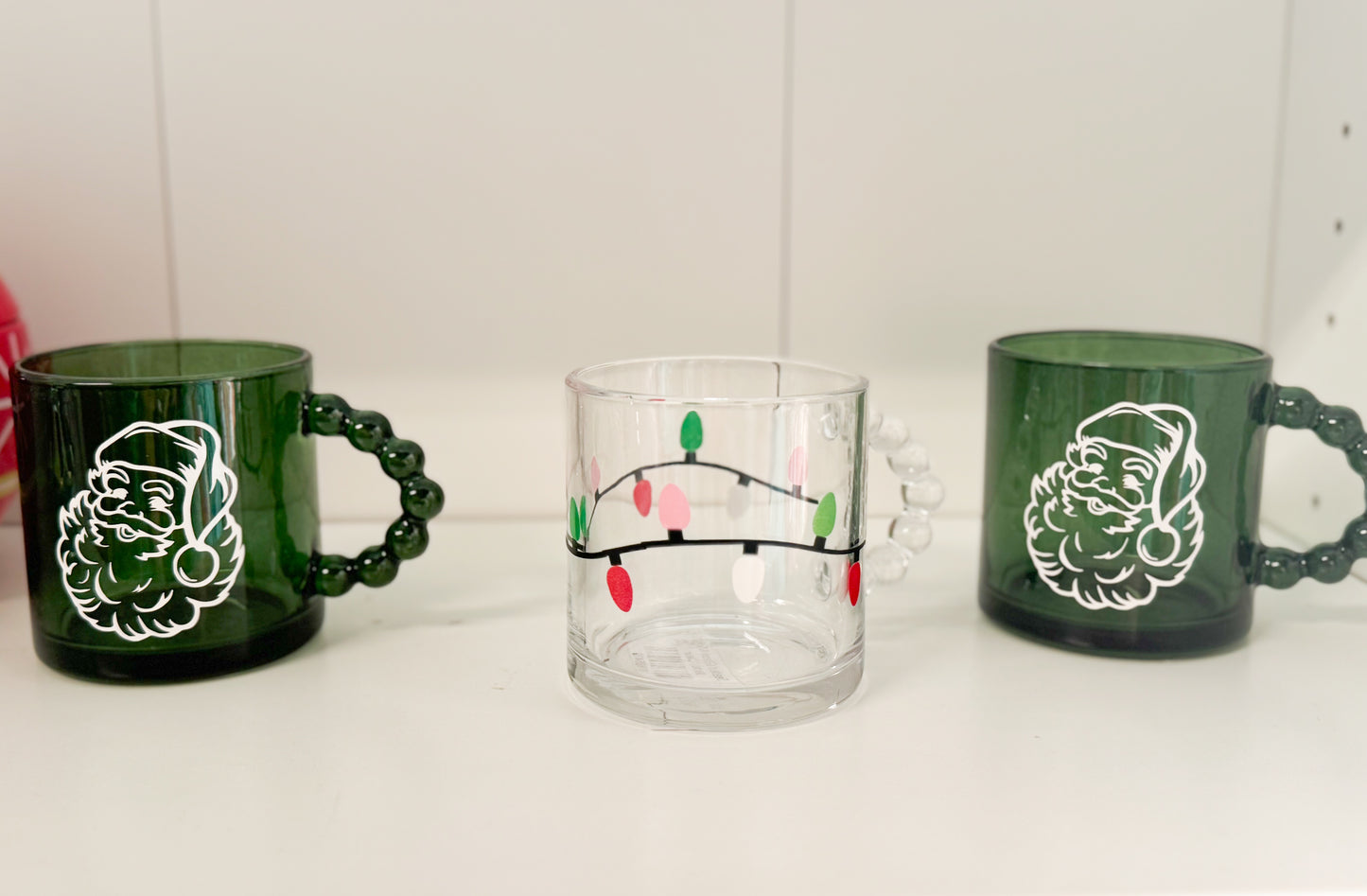 Beaded Glass Mug