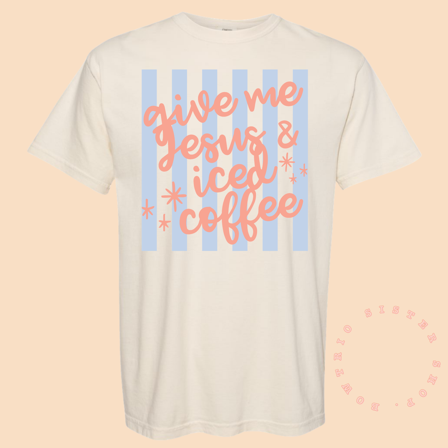 Striped Life Motto Tee