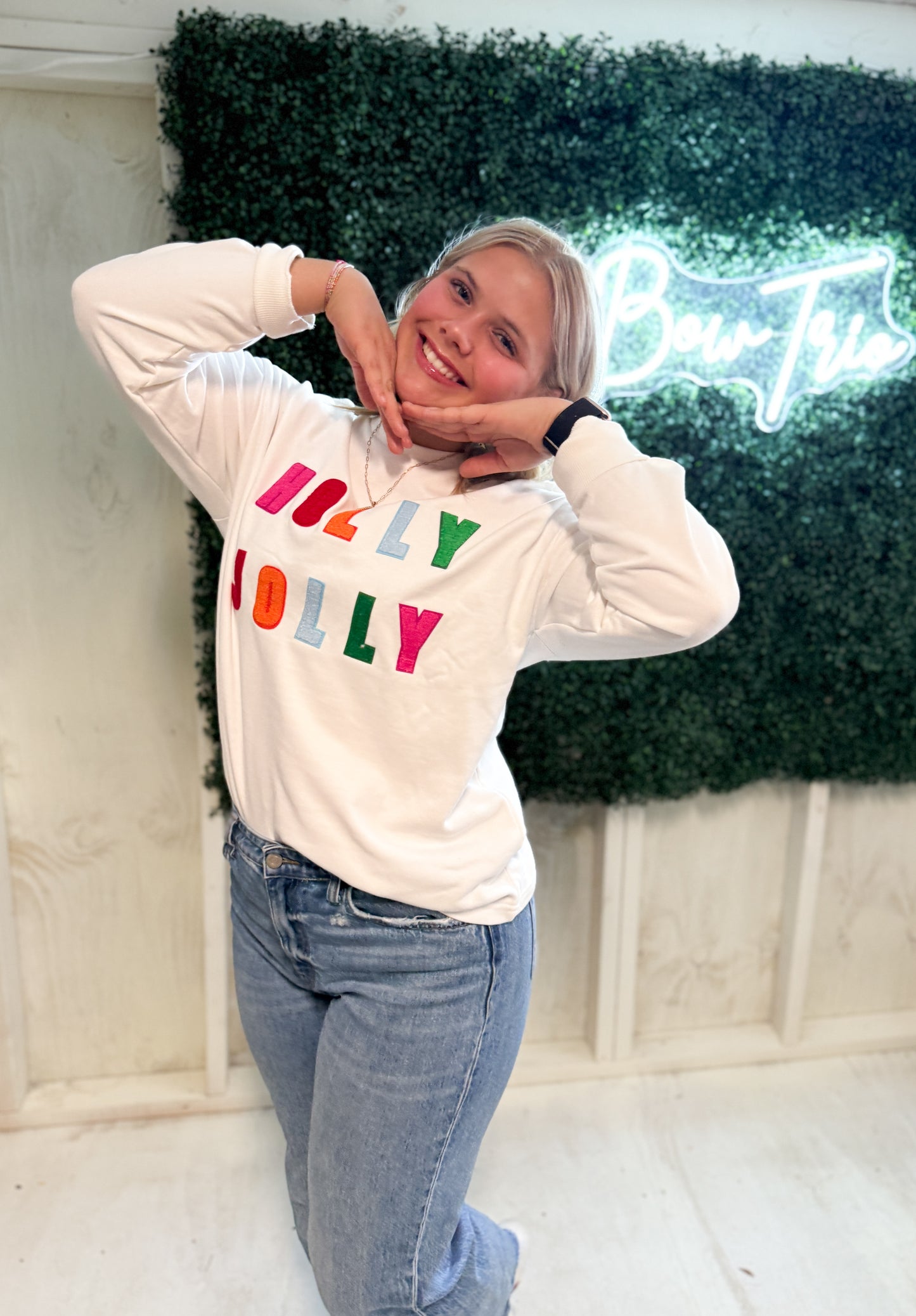 Holly Jolly Chenille Pullover