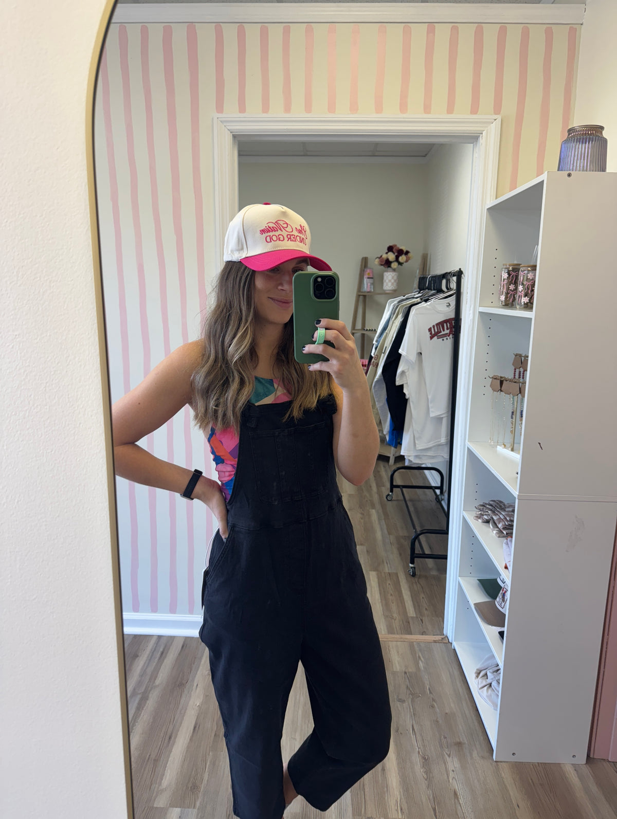 WASHED KNOT STRAP RELAXED FIT OVERALLS