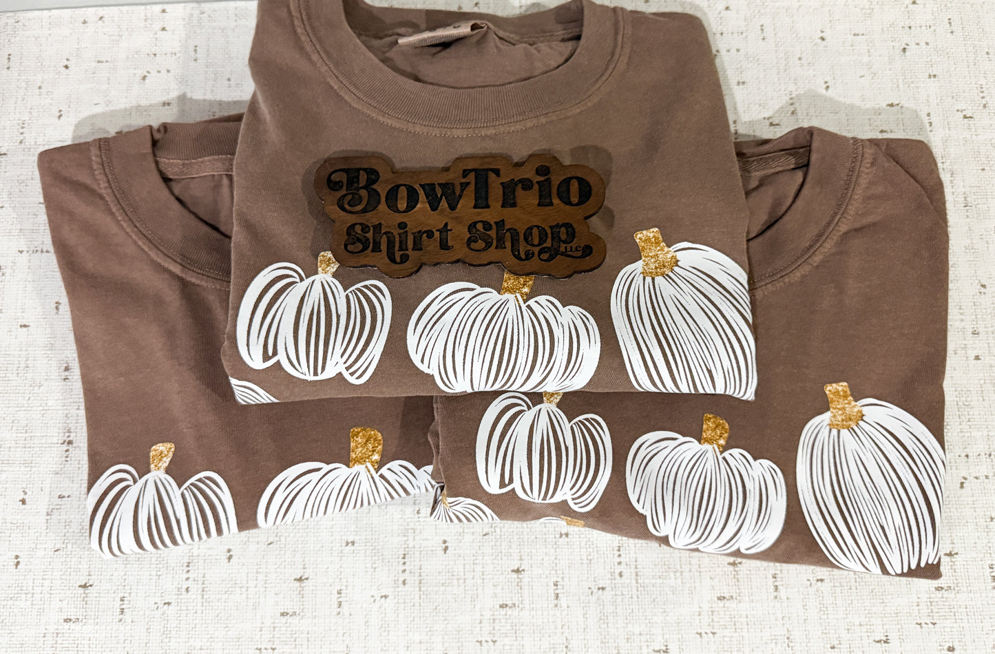 Pumpkin Collage with Glitter Stem