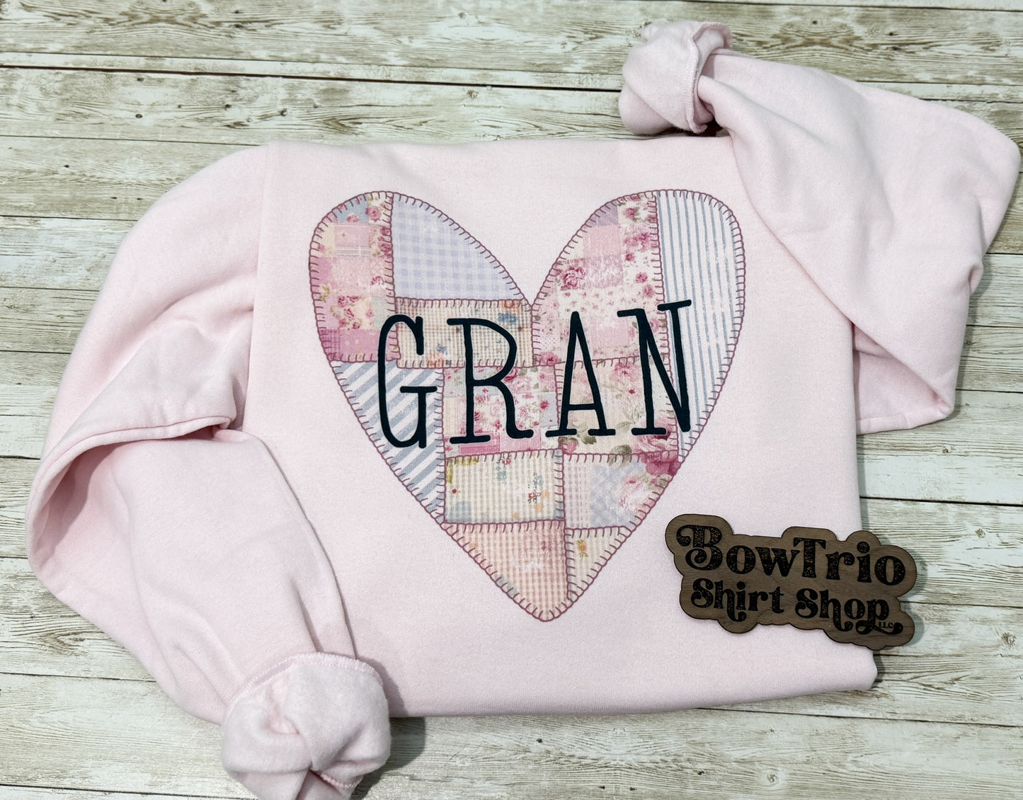 Quilted Heart Sweatshirt