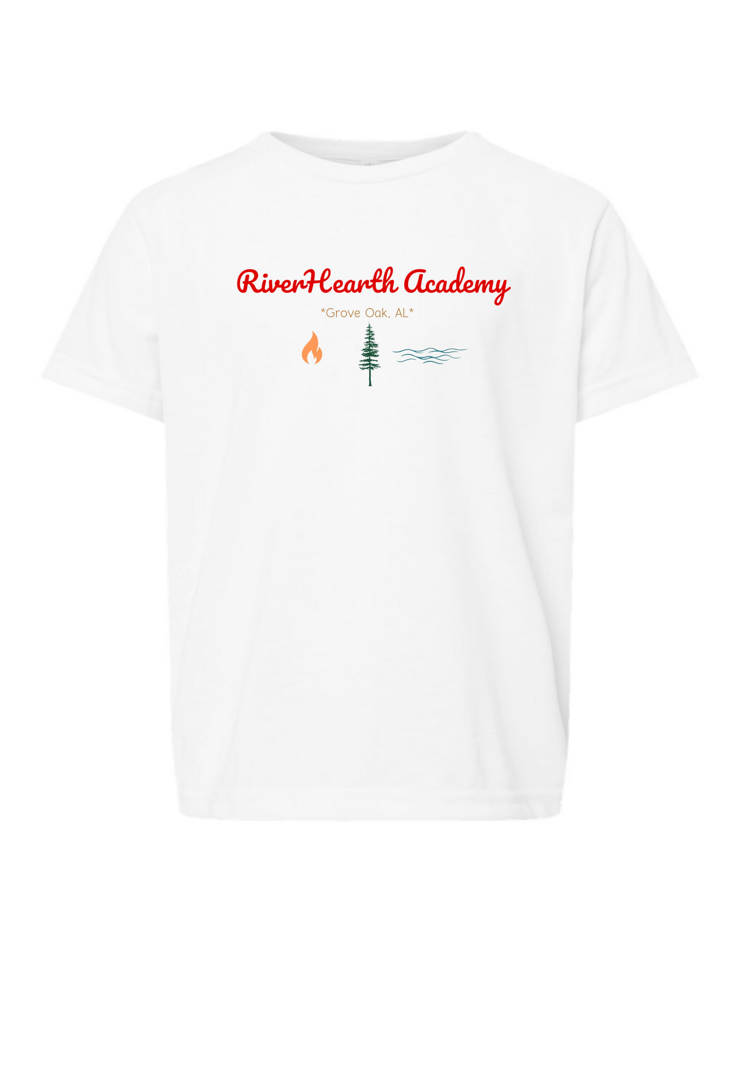 RiverHearth Academy Toddler Shirt (Red Logo)