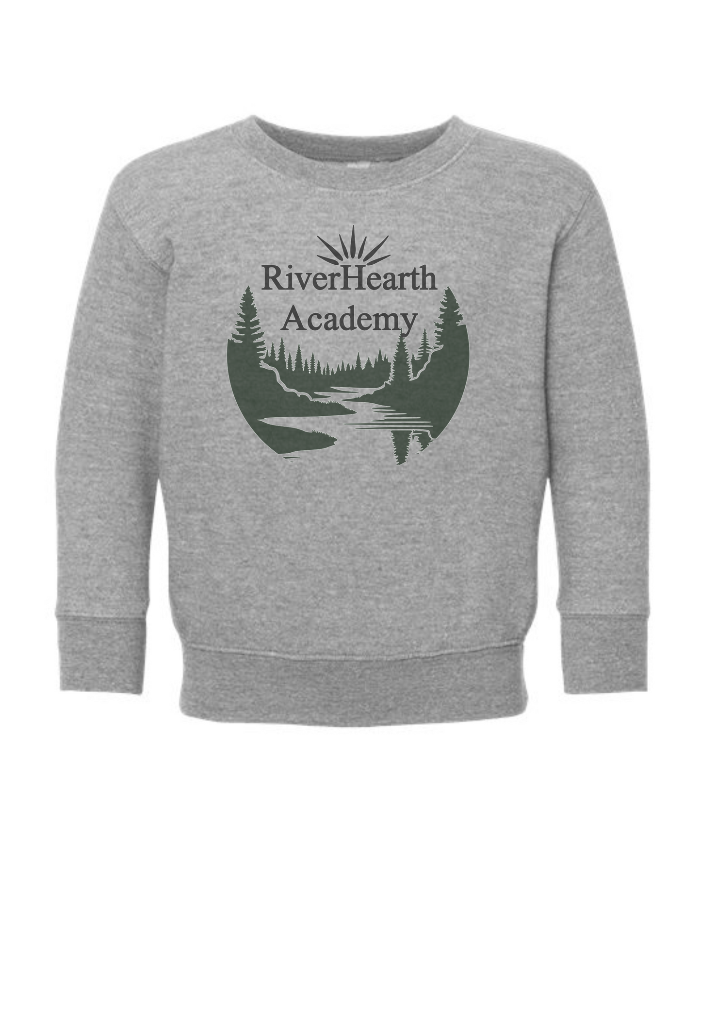 RiverHearth Academy Toddler Shirt (Black/Green Logo)