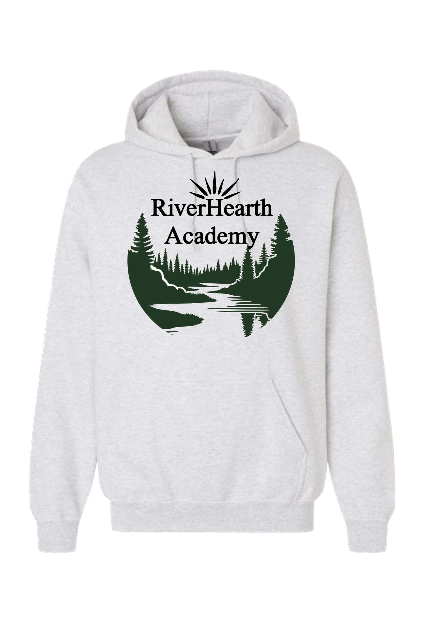 RiverHearth Academy Shirt (Black/Green Logo)