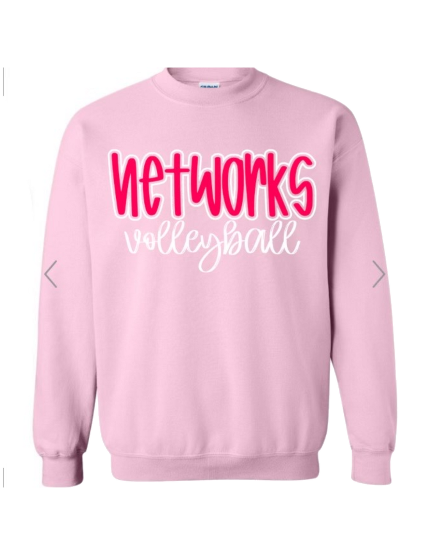 Networks Volleyball Pink/White Shirt