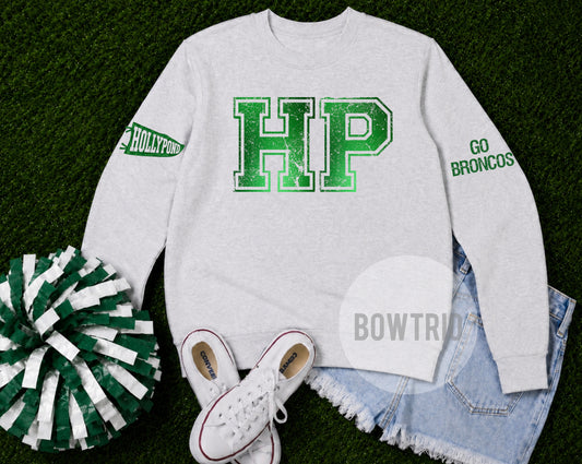 Holly Pond Distressed Varsity Sweatshirt