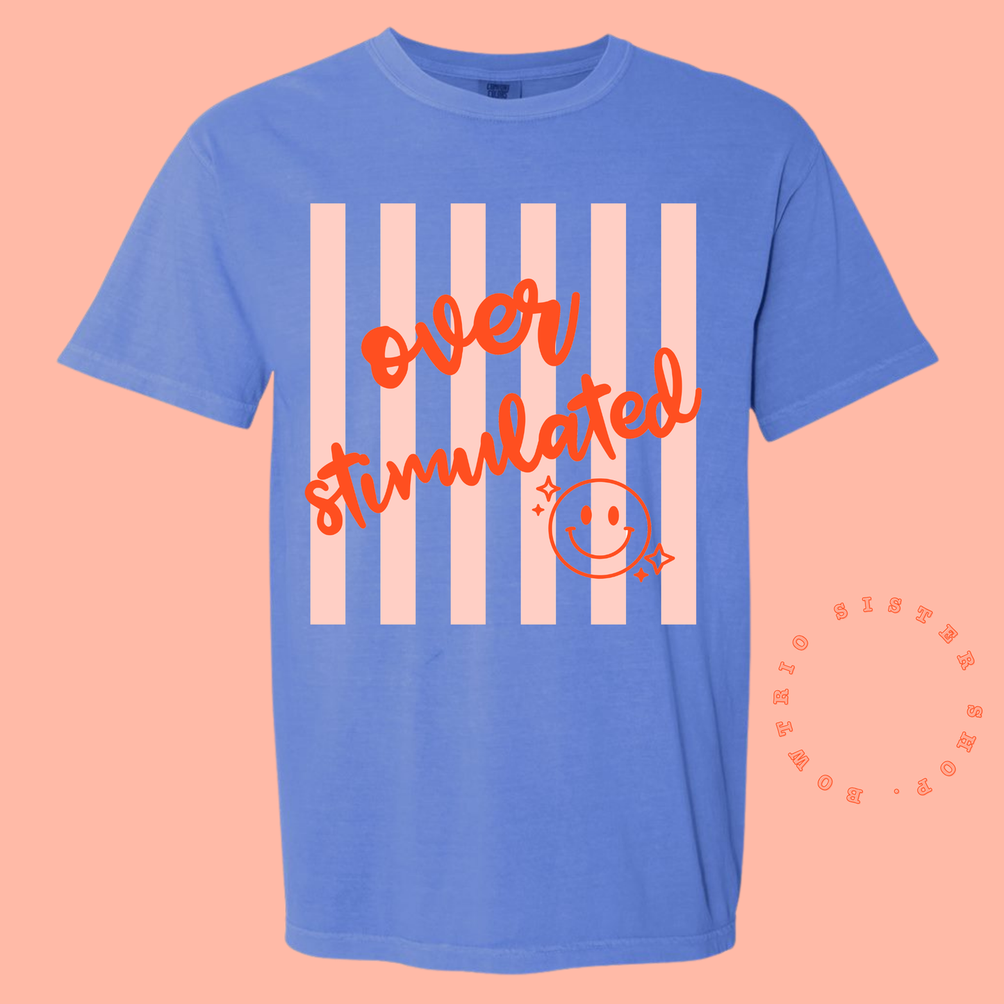 Striped Life Motto Tee
