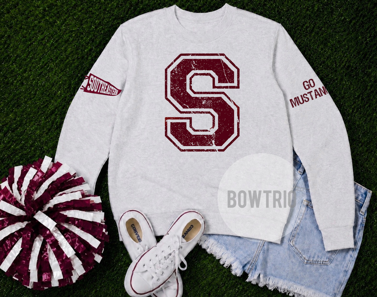 Southeastern Distressed Varsity Sweatshirt