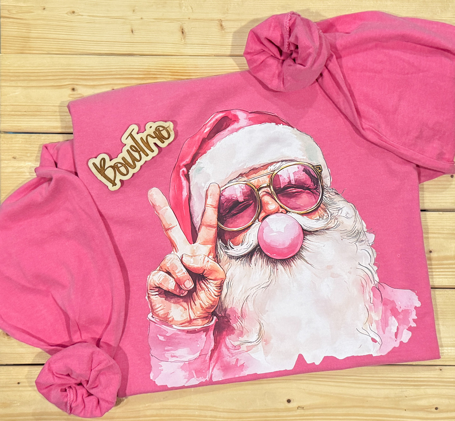 Bubblegum Santa Sweatshirt