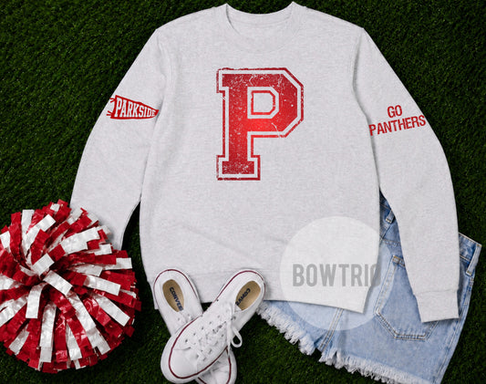 Parkside Distressed Varsity Sweatshirt