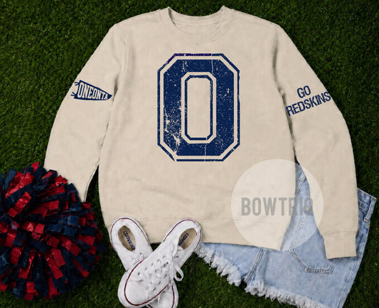 Oneonta Distressed Varsity Sweatshirt