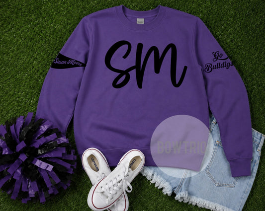Susan Moore Letterman Spirit Sweatshirt