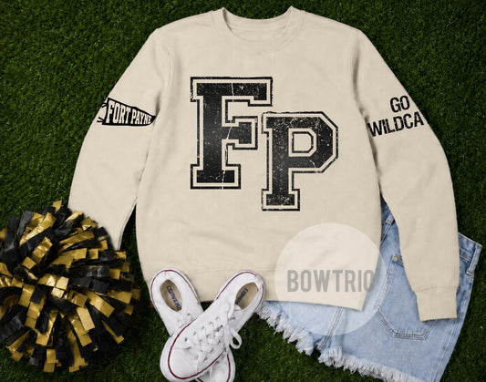 Fort Payne Distressed Varsity Sweatshirt