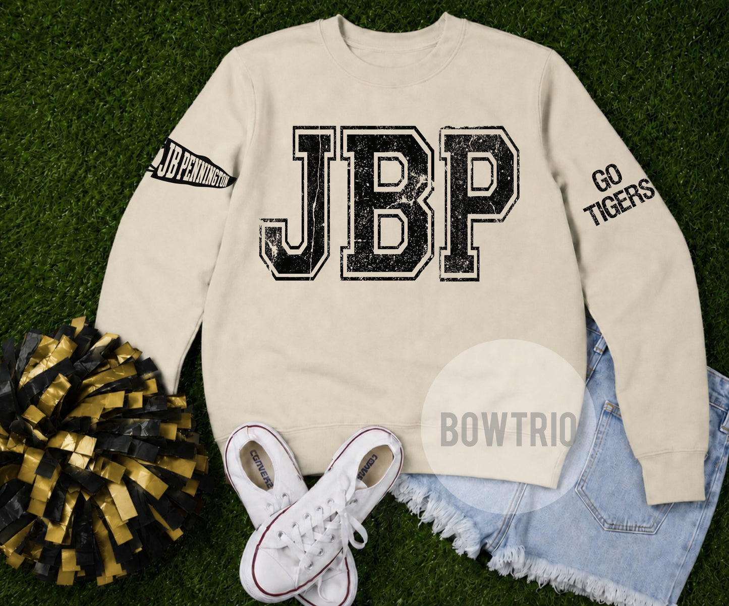 JB Pennington Distressed Varsity Sweatshirt