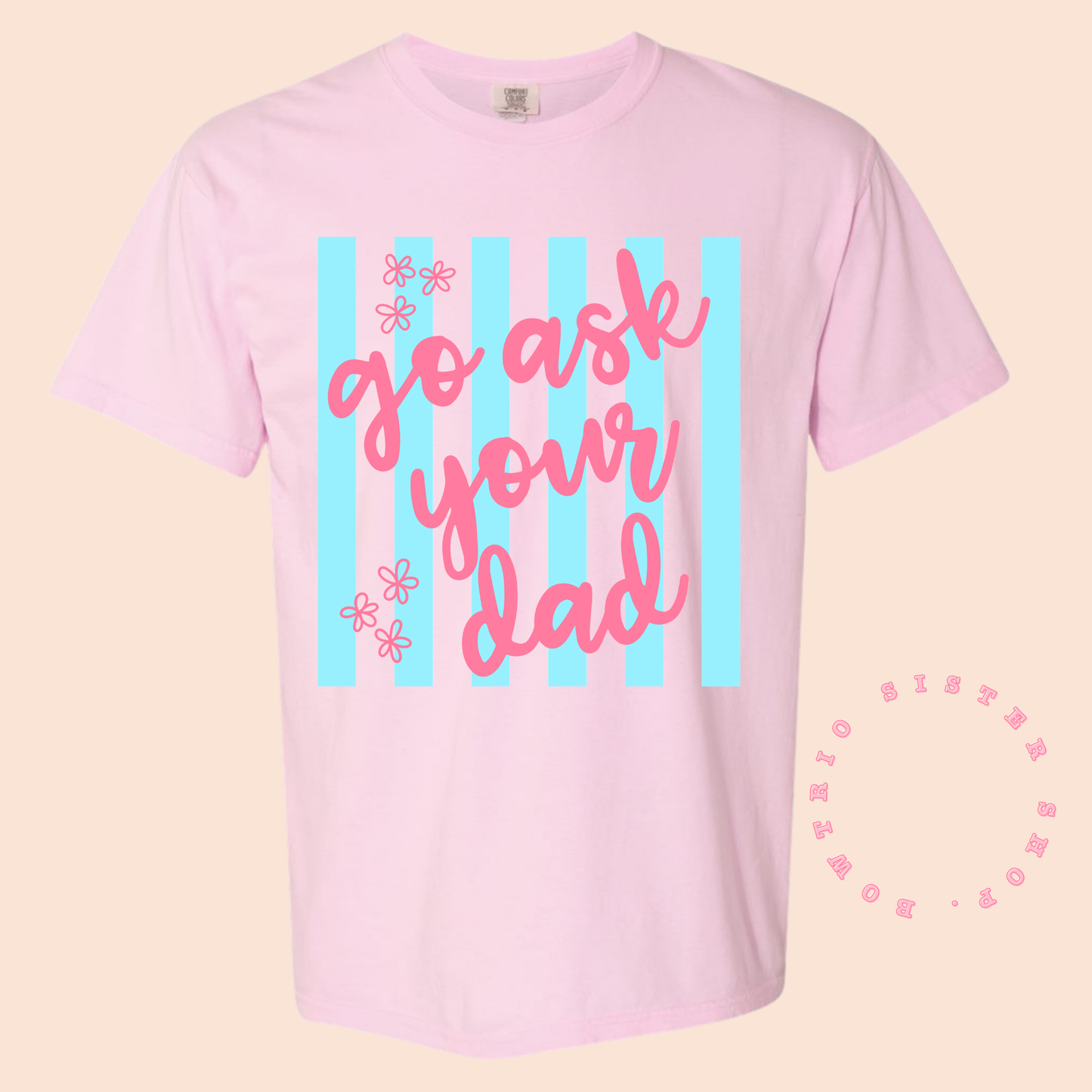 Striped Life Motto Tee