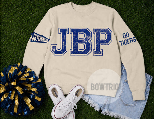 JB Pennington Distressed Varsity Sweatshirt
