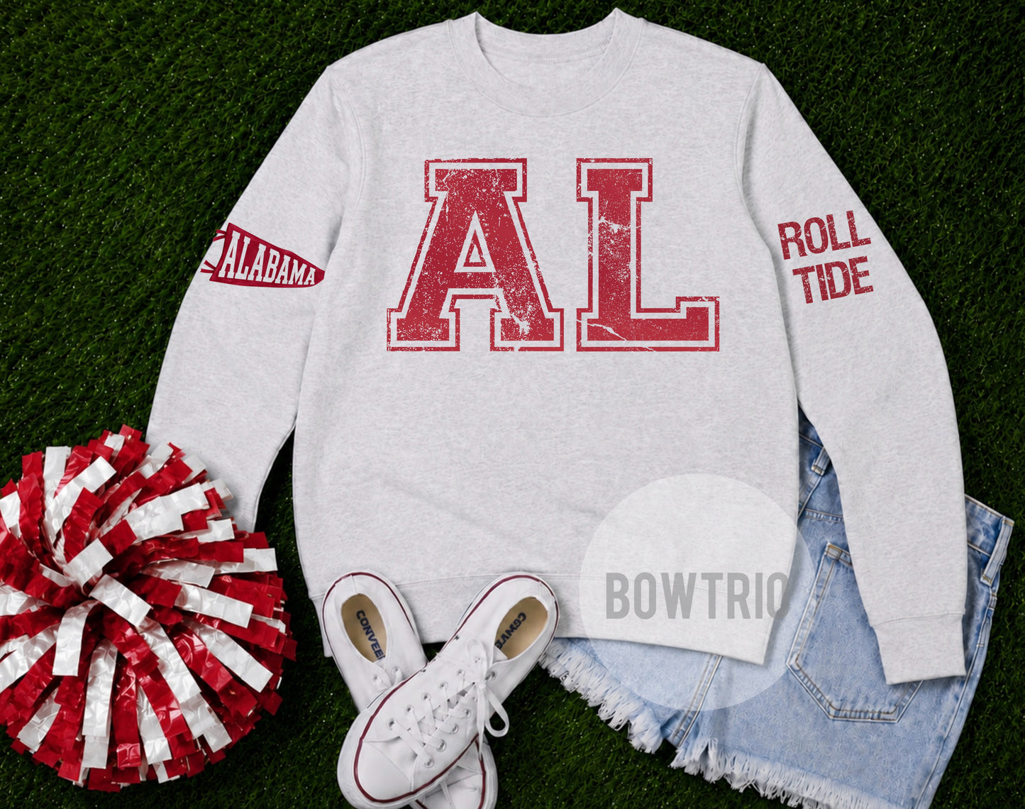 Alabama Distressed Varsity Sweatshirt