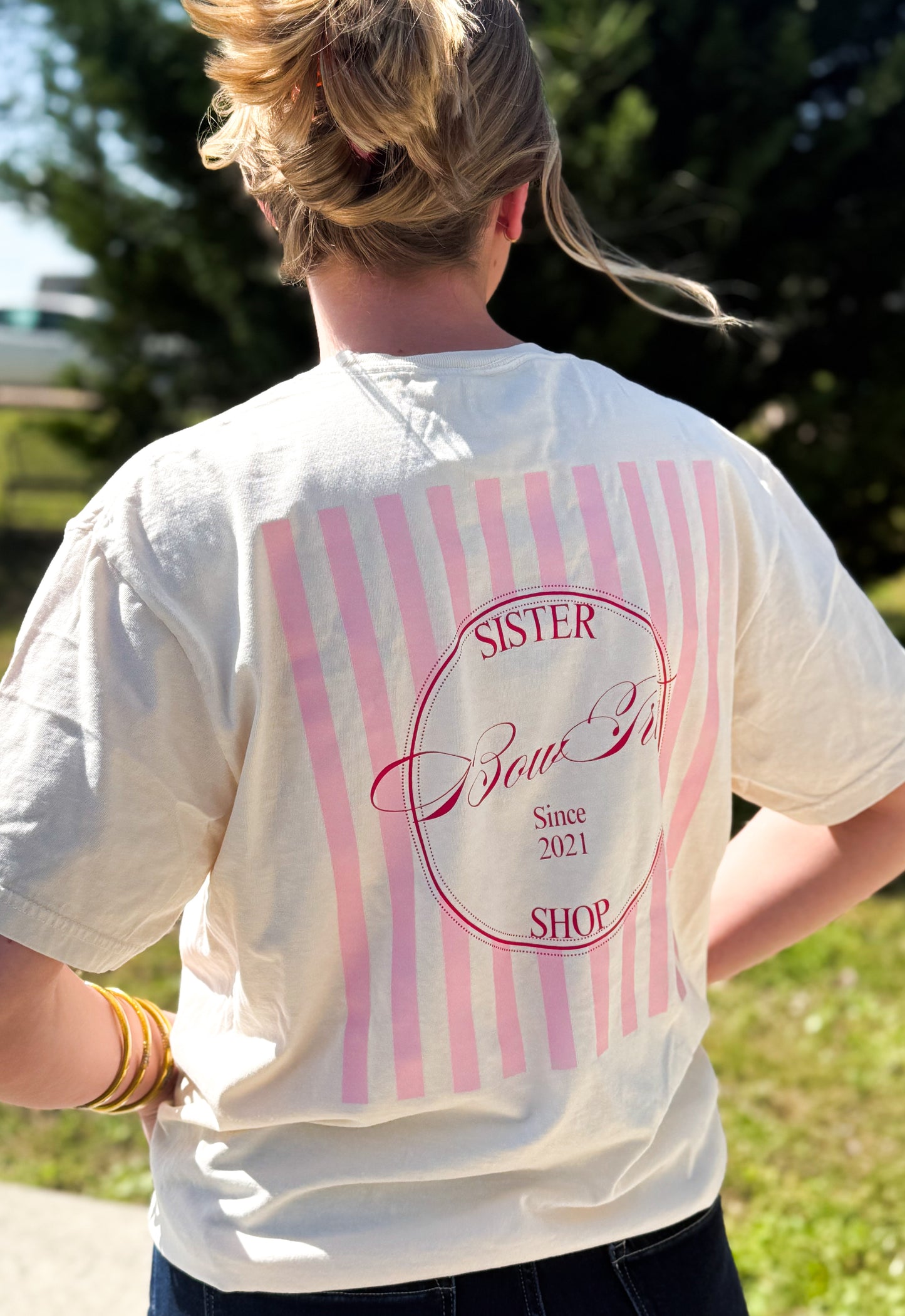 Girly Pop BowTrio Pocket Tee