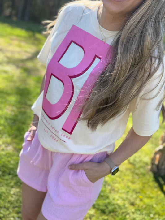 Pink BT Boxy Tee