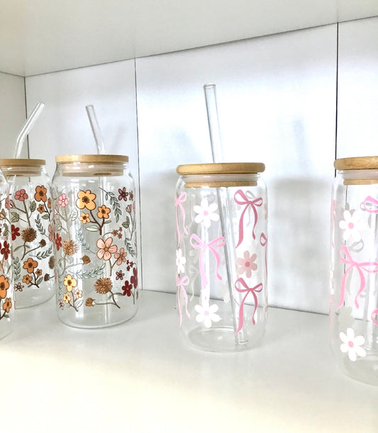 Glass Can Straw Cup