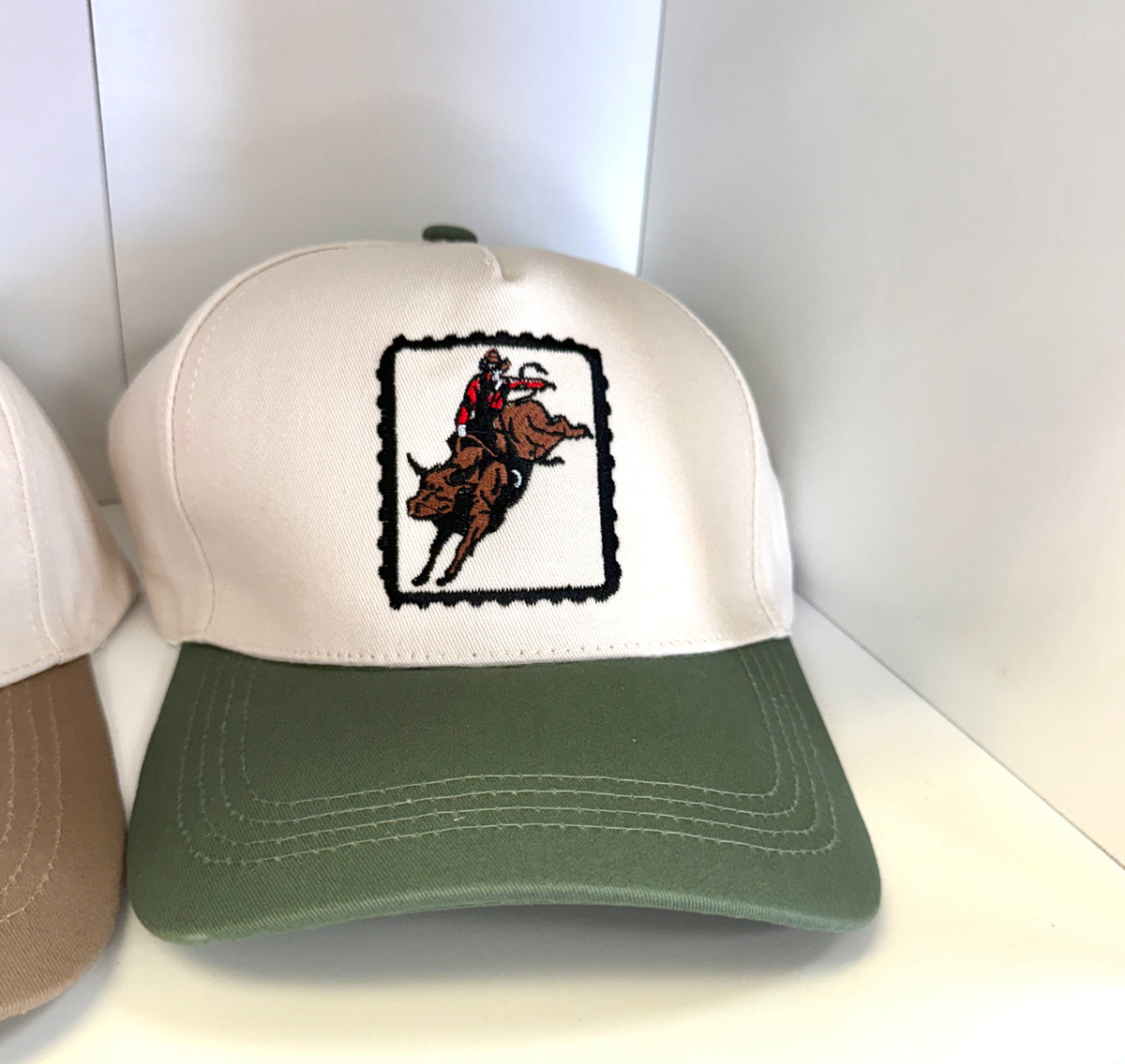 COWBOY RODEO TWO TONE COTTON HAT