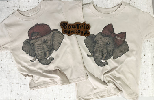 Alabama Vintage Elephant Head