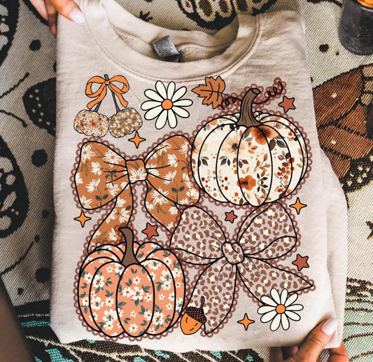 Coquette Pumkin & Cheetah Bow