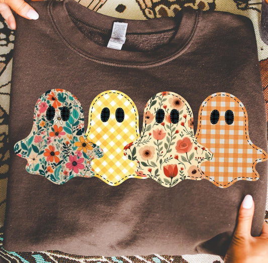 Faux Patchwork Ghost