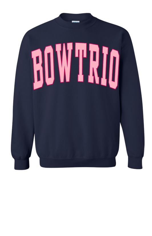 Navy BowTrio Sweatshirt