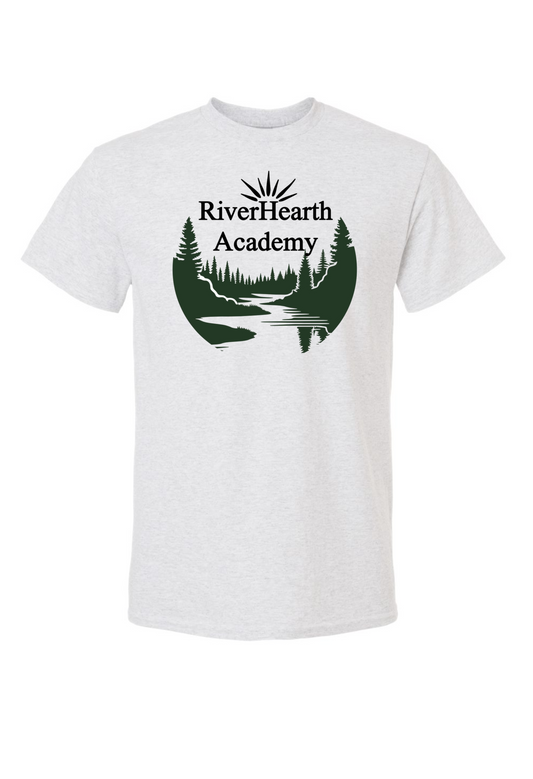 RiverHearth Academy Shirt (Black/Green Logo)